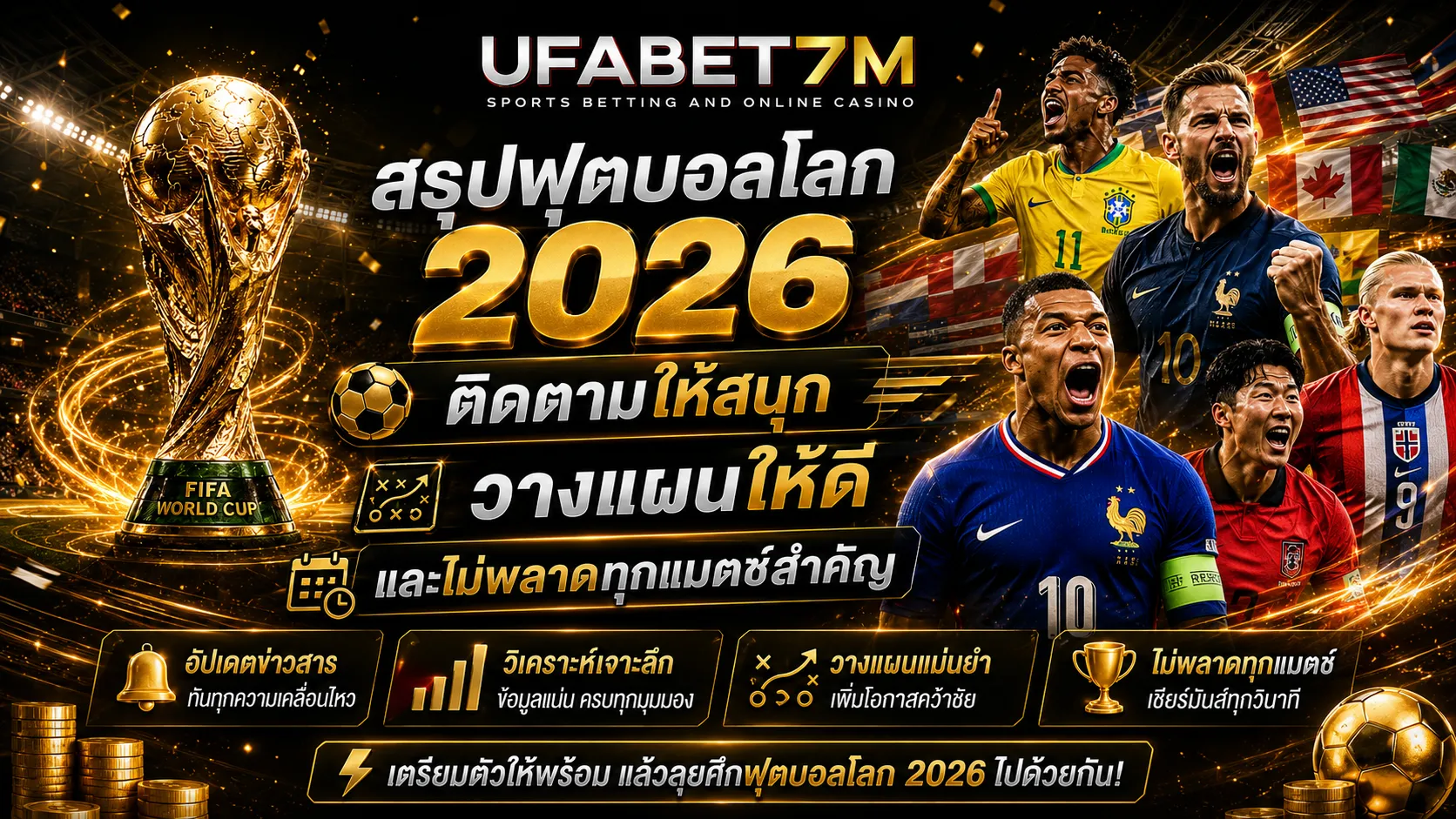 สรุปฟุตบอลโลก 2026 ติดตามให้สนุก